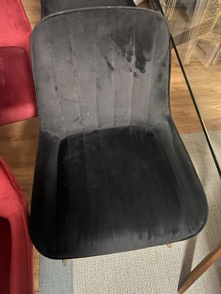 Juego de 4 Sillas Terciopelo