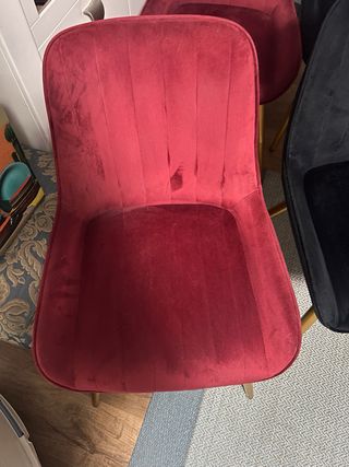 Juego de 4 Sillas Terciopelo