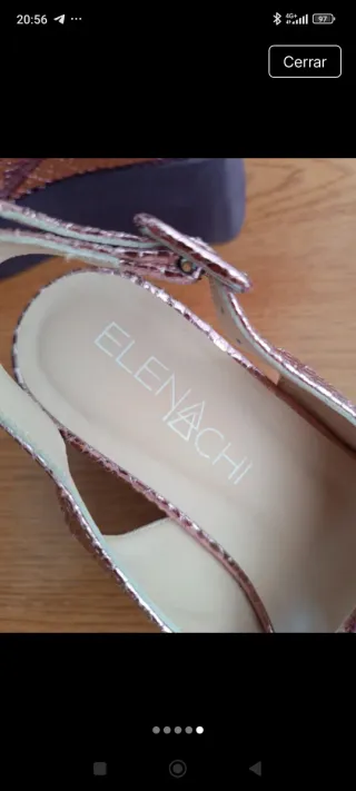 Sandalias Elena Achy mujer rosa/plata