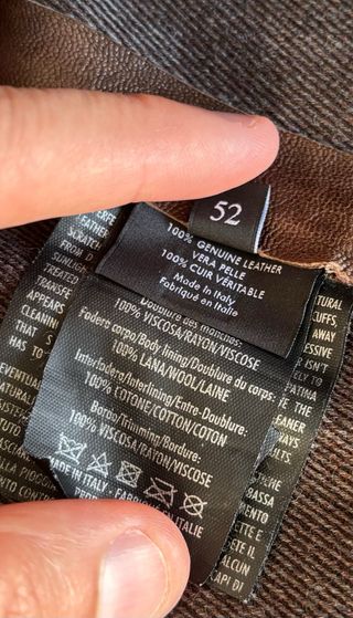 Chaqueta, tipo bomber, de piel Gucci Marrón