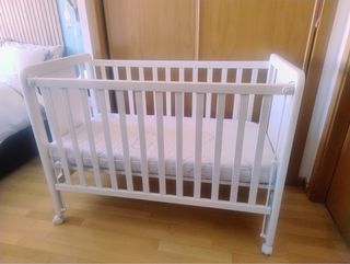 Cuna blanca con estrella 60*120
