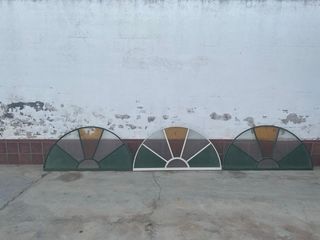 Medios puntos cristal semicirculares