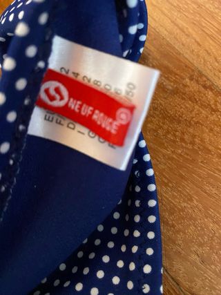 Costume da bagno pois blu taglia 44