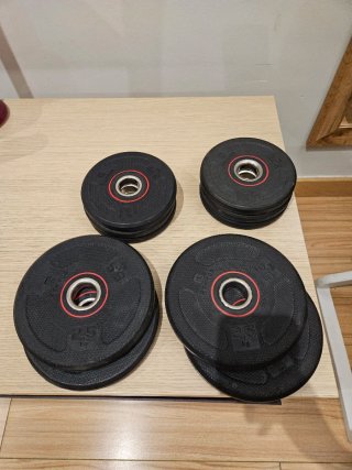 **KIT DE DISCOS DE CAUCHO** DECATHLON **27.5kg**