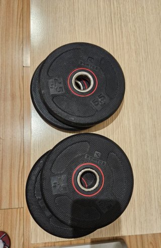 **KIT DE DISCOS DE CAUCHO** DECATHLON **27.5kg**