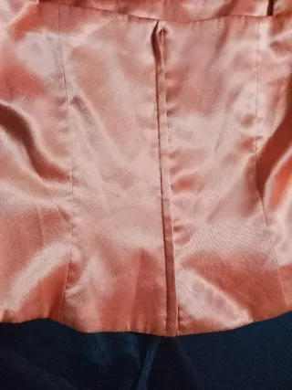 Top fiesta escote cuadrado naranja talla 50