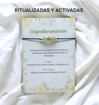 Pulsera Empoderamiento Citrino Aventurina