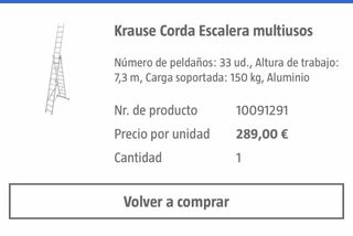 Escalera Tijera 7.3m 3 en 1