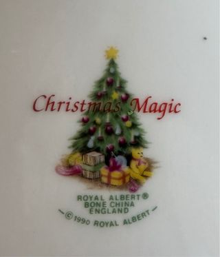 Plato Porcelana Navideño Royal Albert