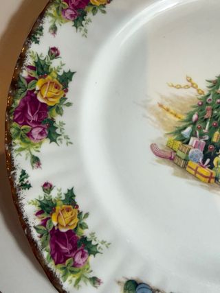 Plato Porcelana Navideño Royal Albert