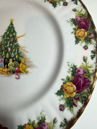 Plato Porcelana Navideño Royal Albert