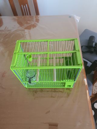 Jaula para pájaros verde