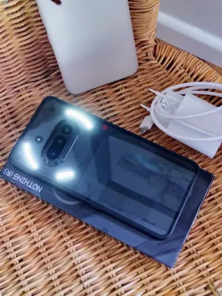 Nothing Phone (3a) Negro + Cargador + Funda