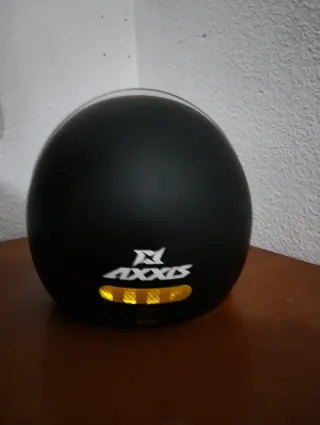 Casco Axxis Negro con Visera Transparente