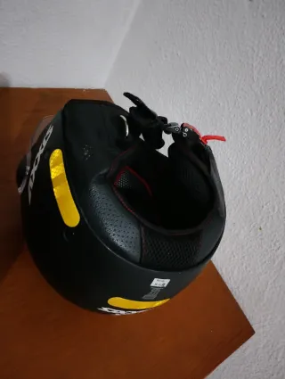Casco Axxis Negro con Visera Transparente
