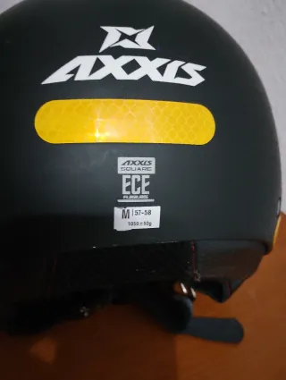 Casco Axxis Negro con Visera Transparente