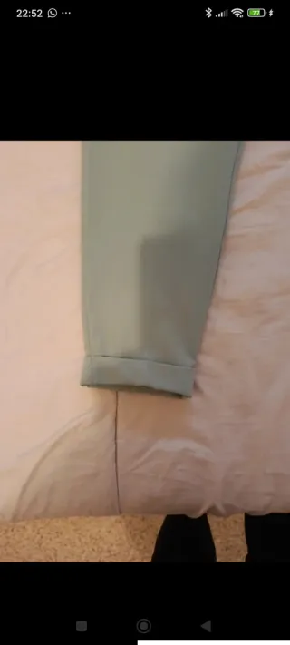 Pantalón chino mujer verde