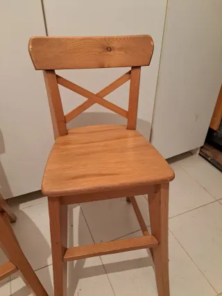 Silla alta madera niños trona Ikea