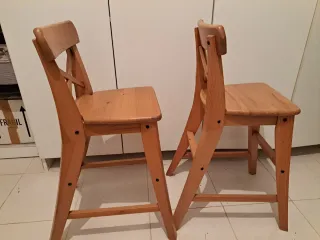 Silla alta madera niños trona Ikea