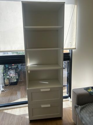 Armario Blanco Ikea 4 Estantes 2 Cajones
