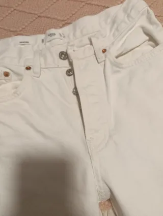 Vaqueros blancos Mango Talla 36