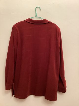 Sobrecamisa burdeos señora