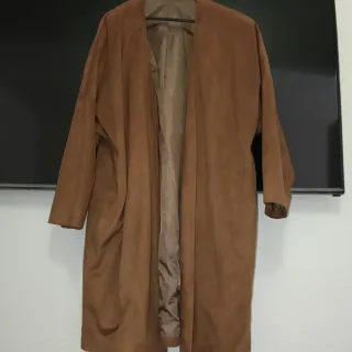 Chaqueta forrada marrón y dorada