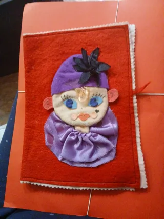 Porta calze decorato (non firmato, fatto a mano)