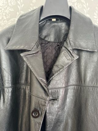 Chaqueta de piel negra Talla 52 vintage