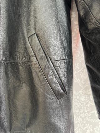 Chaqueta de piel negra Talla 52 vintage