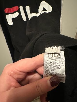 Felpa Fila Nera e Bianca Taglia L
