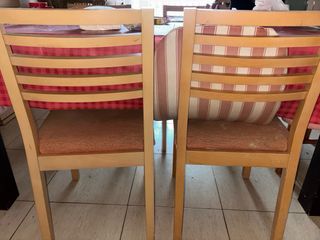 Sillas de comedor de madera