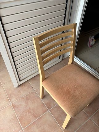 Sillas de comedor de madera