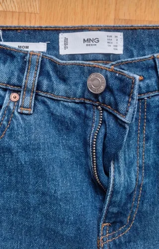 Pantalón vaquero jeans mujer Mango