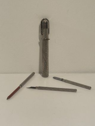 Estuche de viaje victoriano antiguo