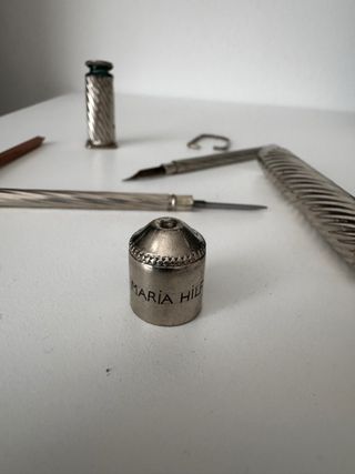 Estuche de viaje victoriano antiguo