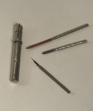 Estuche de viaje victoriano antiguo