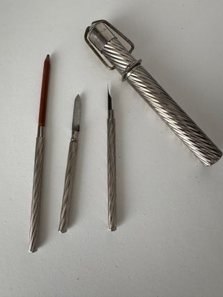 Estuche de viaje victoriano antiguo