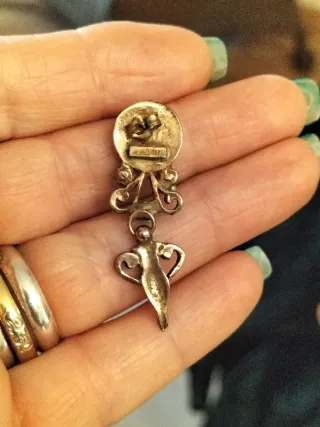Orecchini vintage stile borbonico argento 925