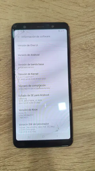 Móvil Samsung Galaxy A7 funciona pantalla rota