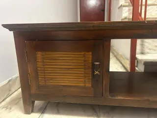 Mueble TV madera colonial 140cm Portobello