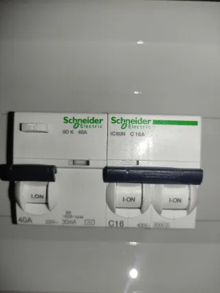 Caja Eléctrica Schneider con Interruptores