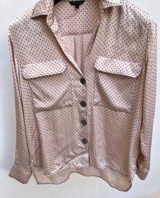 Camisa Massimo Dutti lunares rosa