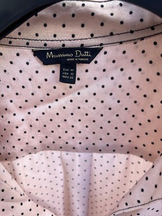 Camisa Massimo Dutti lunares rosa