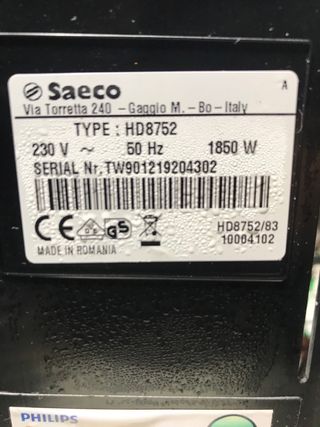Cafetera Saeco Intelia Espresso Perfetto