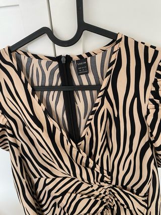 Vestido estampado cebra Shein