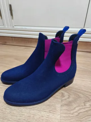 Botines Lemon Jelly Azul Marino y Rosa