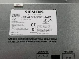 Siemens SIMATIC MP 277 10 Pantalla Táctil