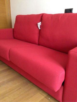 Sofá cama 1.35m rojo
