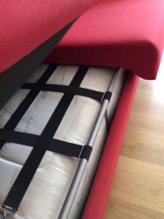 Sofá cama 1.35m rojo